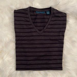 100% Polyester Shirt-Grey Background W/Black Lines